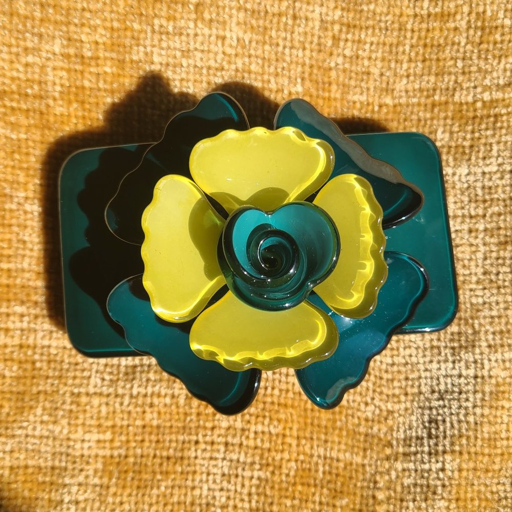 Flower Power Acrylic Stretch Bracelet